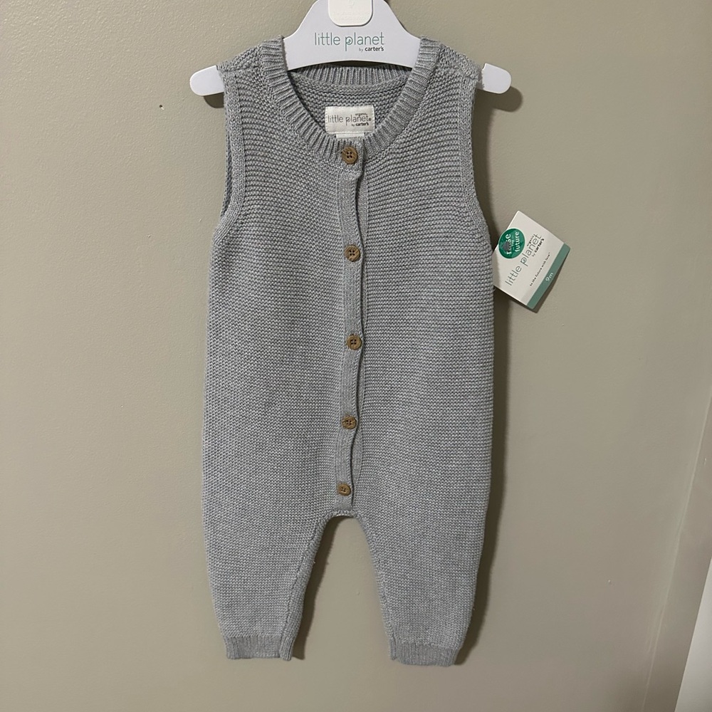 Little Planet Knit Baby Romper